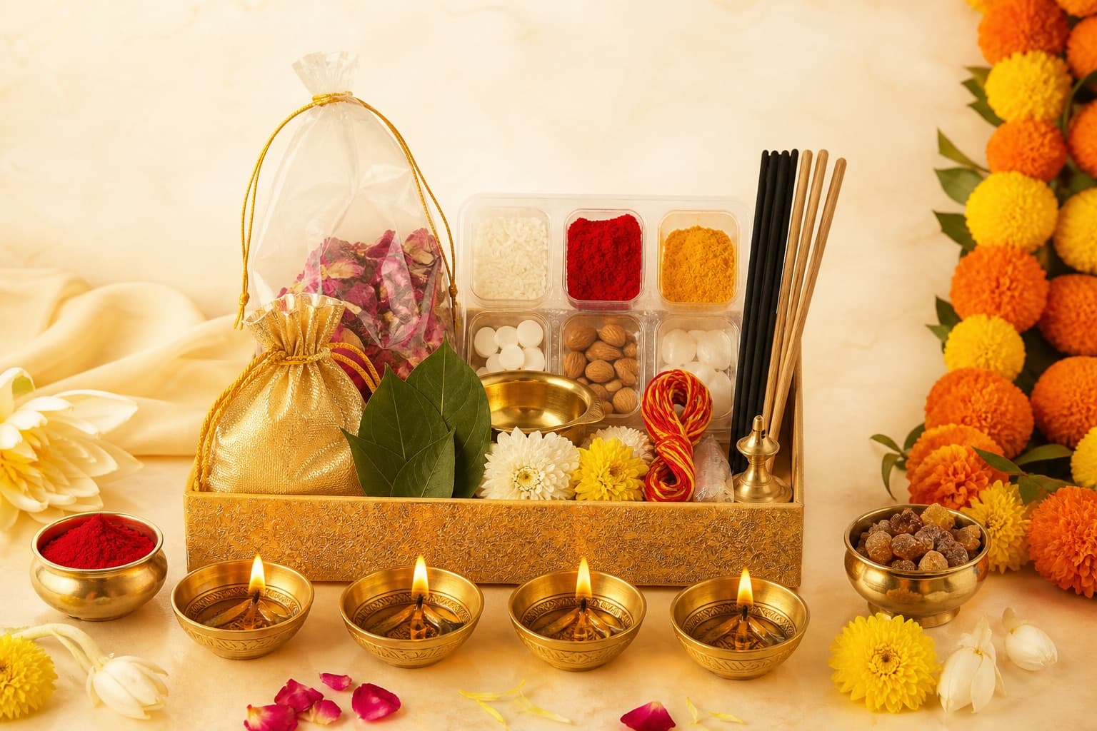 Representative image — Diwali Lakshmi puja kit — IndyPooja