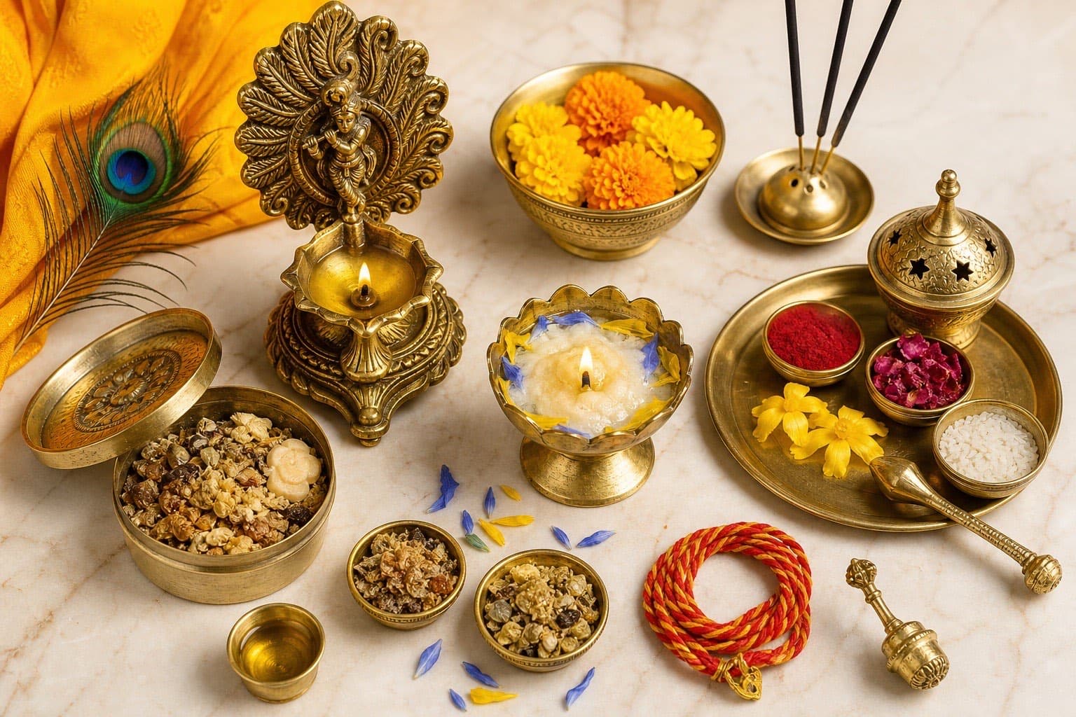Representative image — Janmashtami home puja kit — IndyPooja