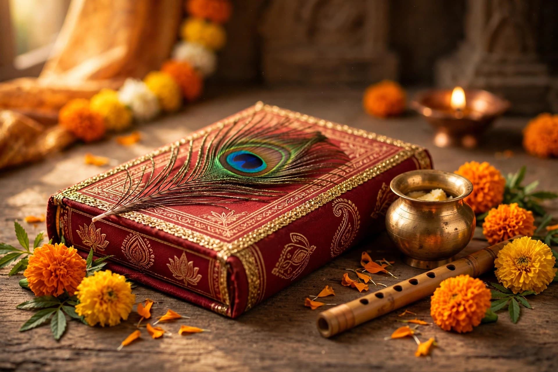 Representative image — Shrimad Bhagwat Paath (7-day, video) — IndyPooja