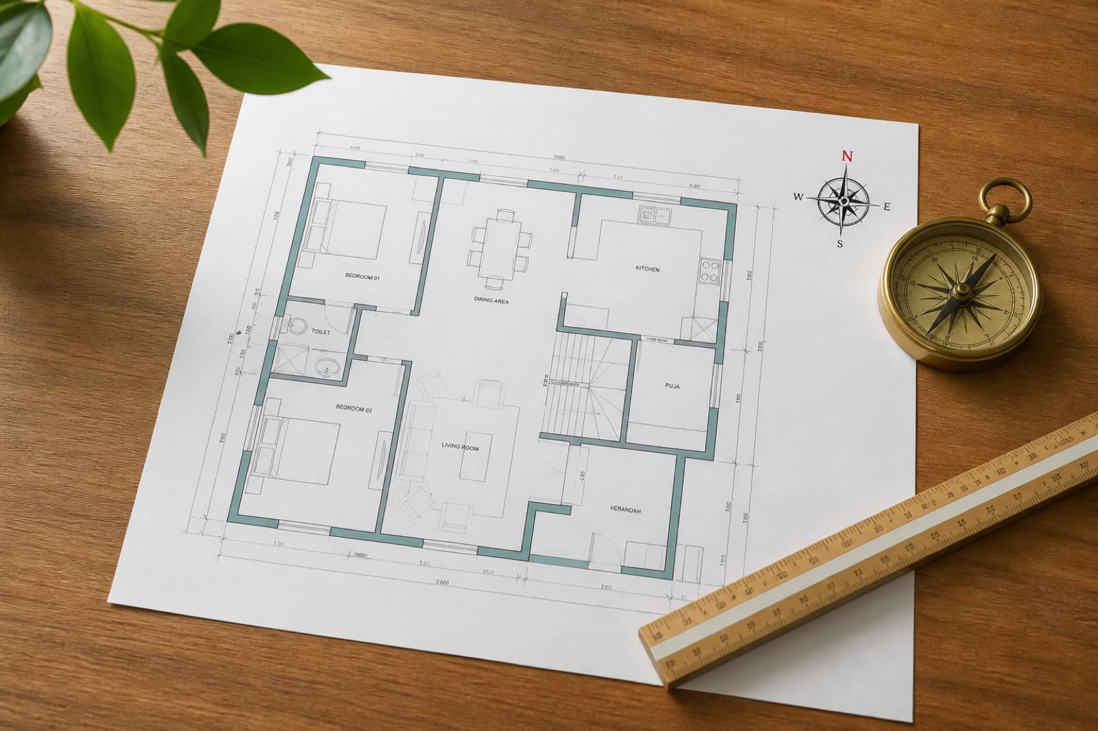 Representative image — Quick Vastu Plan Review — IndyPooja